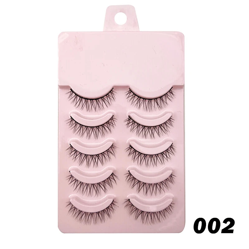 Manga Lashes - Soft Natural Thick False Eyelashes for Daily Makeup