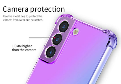 Gradient Airbag Shockproof TPU Case for Samsung Galaxy S26 Ultra S25 Edge S24 S23 FE S23 S22 Plus S21 Protective Cover Funda