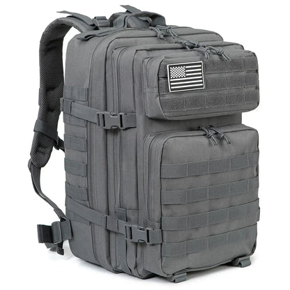 45L Tactical Backpack - Large Capacity Outdoor Hiking  Camping Bag for Men  Women