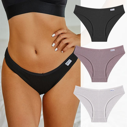 Cotton Women's Panties - Low Waist Briefs | Comfortable Soft Cotton Underwear