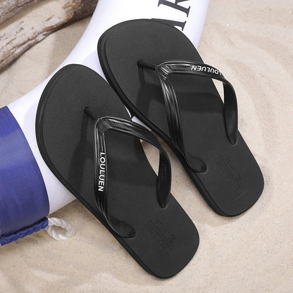 New men's flip flops with soft sole, comfortable, open toe flip flops for indoor and outdoor walks, summer beach flip flops for