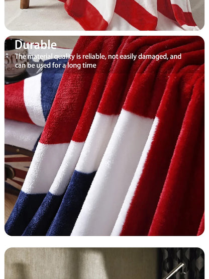 Plush Bed Blanket - Warm Throw for Sofas Cars and Travel - Machine Washable