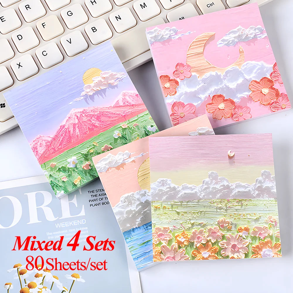 Kawaii Sticky Notes - Cute Journaling Memo Pads for To-Do Lists and Planning