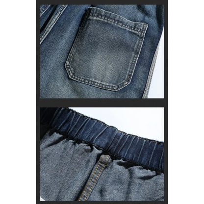 Man Pants Jeans Baggy Jeans Loose Fit Straight Leg High Street Casual Trousers For Men Spring Autumn Trendy Wide Leg