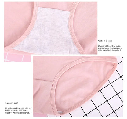 6XL Super Plus Size Women Underwear High Waist Cotton Breathable Lace Trim Panties Postpartum Big Size Ladies Underwear