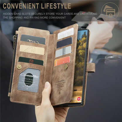 Flip Leather Phone Case For Samsung Galaxy S25 Edge S24 S26 Ultra S23 FE S22 S21 S20 Plus Note20 A16 A56 A17 A37 A57 Wallet Etui