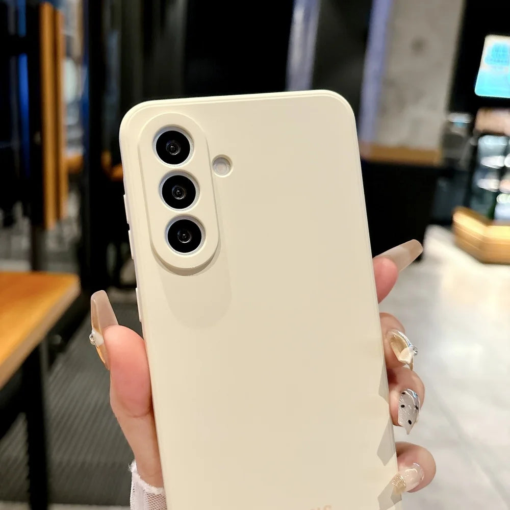 For Samsung Galaxy A56 5G Case Soft Liquid Silicone A56 A36 A16 A55 A35 A15 A26 S25 S24 S26 Ultra Plus FE Shockproof Case Cover