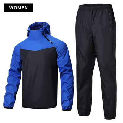 Sauna Suit Unisex Gym Clothing - Full Body Sweating Tracksuit for Weight Loss & Fitness