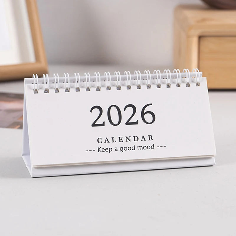 2026 Mini Desk Calendar Desktop Notepad Ornament Cute Simple Calendar,Christmas New Year Gift, Daily Planner Table Calendar