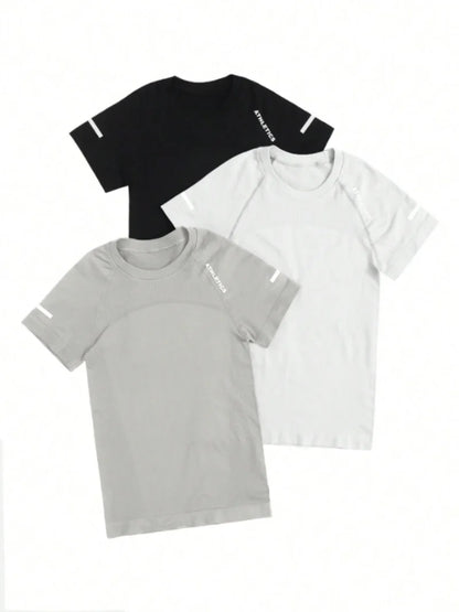 Seamless Fitness T-Shirt - Quick Drying Shirt | Breathable Workout Shirt For Women