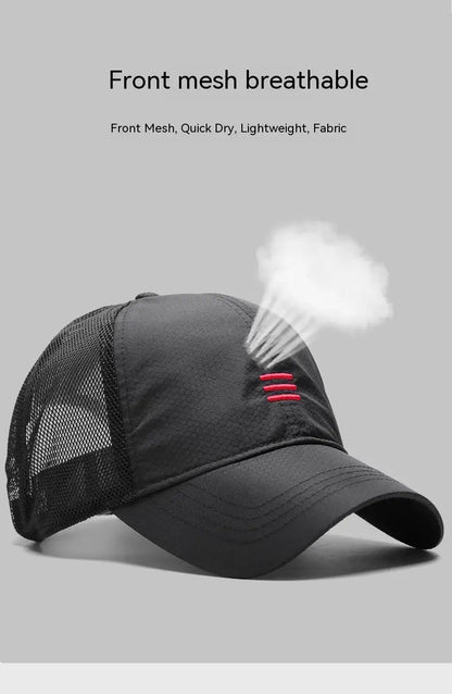Oversize Big Head Man Plus Size Baseball Cap Spring Summer Thin Fabric Mesh Sun Hat Male Snapback M 55-59cm L 60-64cm