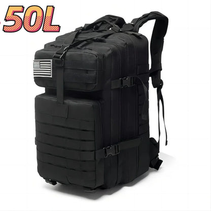Waterproof Tactical Backpack - 30L50L Nylon Rucksack for Hiking Camping Fishing and Hunting