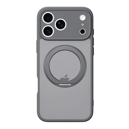 360 Rotating Magnetic Stand Case for iPhone 17 15 14 13 16 Pro Max Air for Magsafe Stress Relief Ring Holder Full Lens Cover