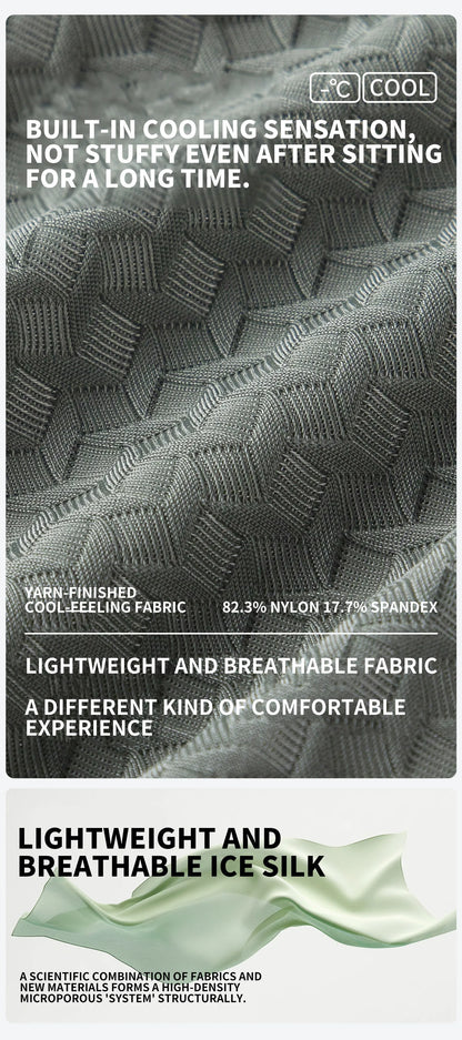 MiiOW 3Pcs Ice Silk Men Jacquard Boxer Shorts 10A Antibacterial Men's Panties Man Underpants Men's Refreshing Sports Underwear