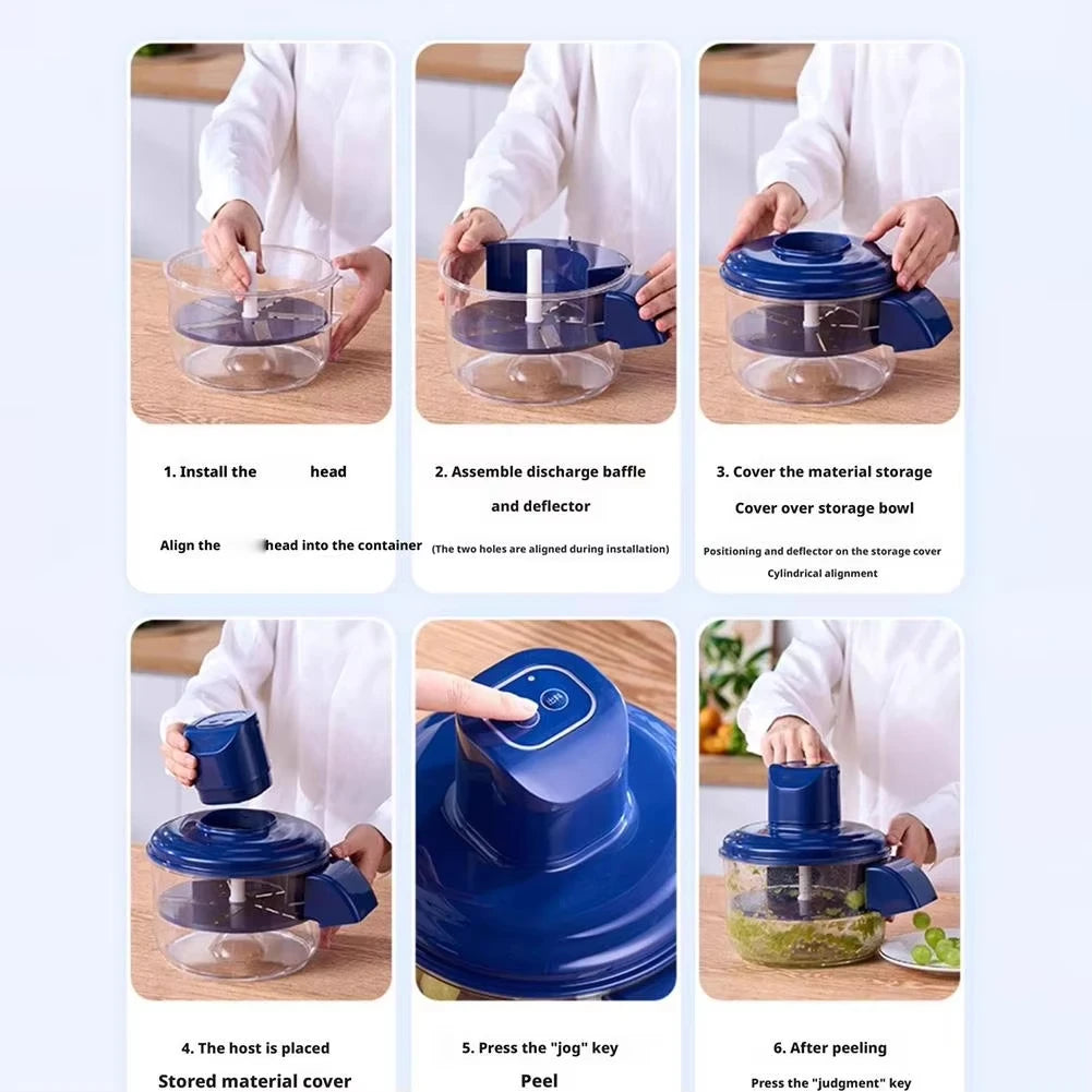 Electric Grape Peeler - Automatic Stainless Steel Fruit Skin Remover | Battery Powered