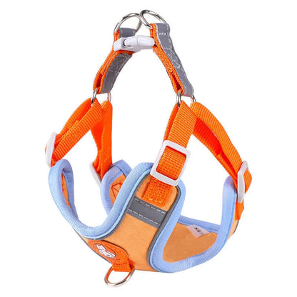 Adjustable dog harness no pull cute cat soft walking leash set pet dog vest vest teddy beagle suitable for small and medium dogs