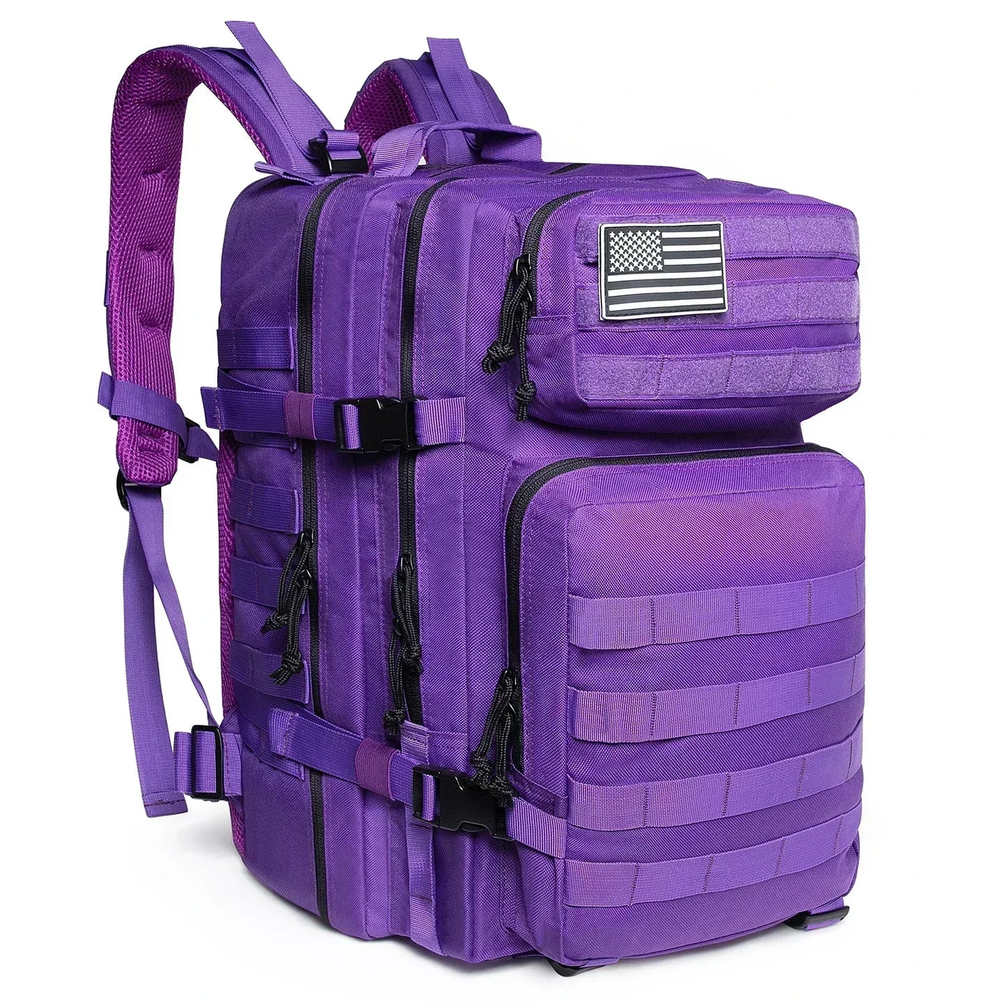 45L Tactical Backpack - Large Capacity Outdoor Hiking  Camping Bag for Men  Women