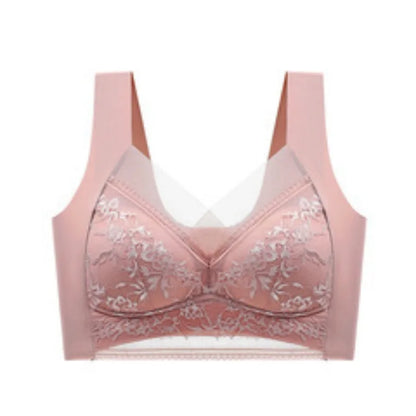 Seamless Lace Bra - Large Size Underwear | Breathable Thin Bra With Beautiful Back
