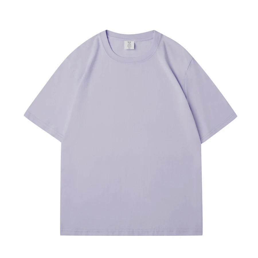 WAVLATII New Women Solid Cotton T shirts Female Dark Green Oversized Casual Soft Tees Unisex Short Sleeve Summer Tops