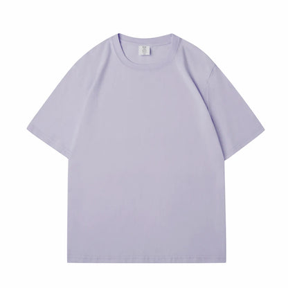 WAVLATII New Women Solid Cotton T shirts Female Dark Green Oversized Casual Soft Tees Unisex Short Sleeve Summer Tops