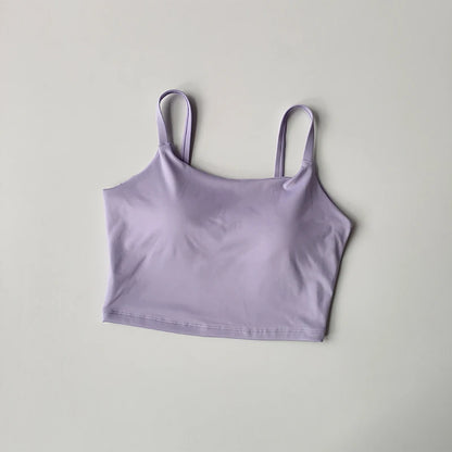 High-end Sports Bra Gym Camisole Fixed Pad Push-up Sports Underwear Women's Strapless Beauty Back Training Fitness Bra Yoga Bra