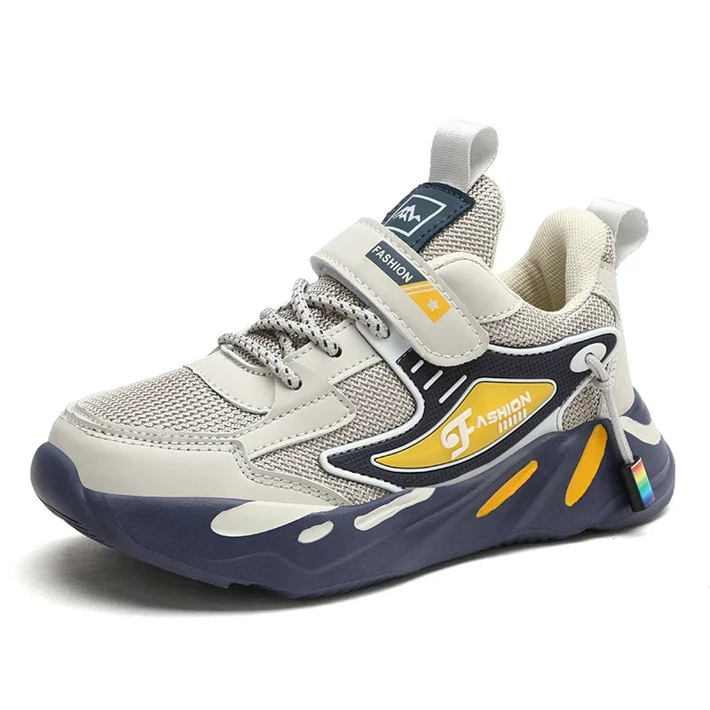 Big Kids Running Shoes Breathable Mesh with EVA Cushion - Non-Slip Rubber Sole Lightweight for School Sports