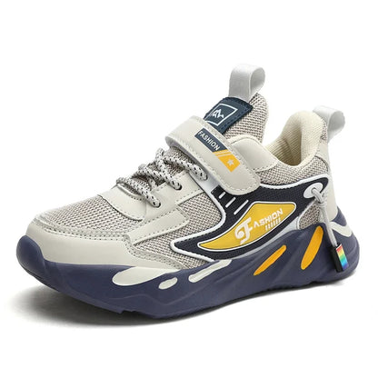 Big Kids Running Shoes Breathable Mesh with EVA Cushion - Non-Slip Rubber Sole Lightweight for School Sports