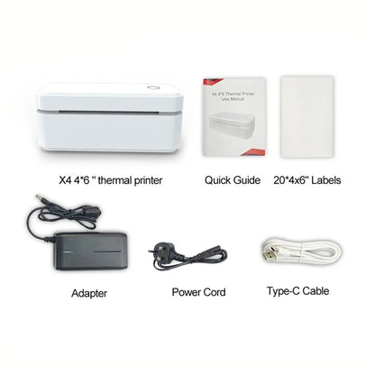 Marklife X4 Thermal Label Printer Portable Printer for 4x6 Mailing Packages Printing Bluetooth & Automatic Label Recognition