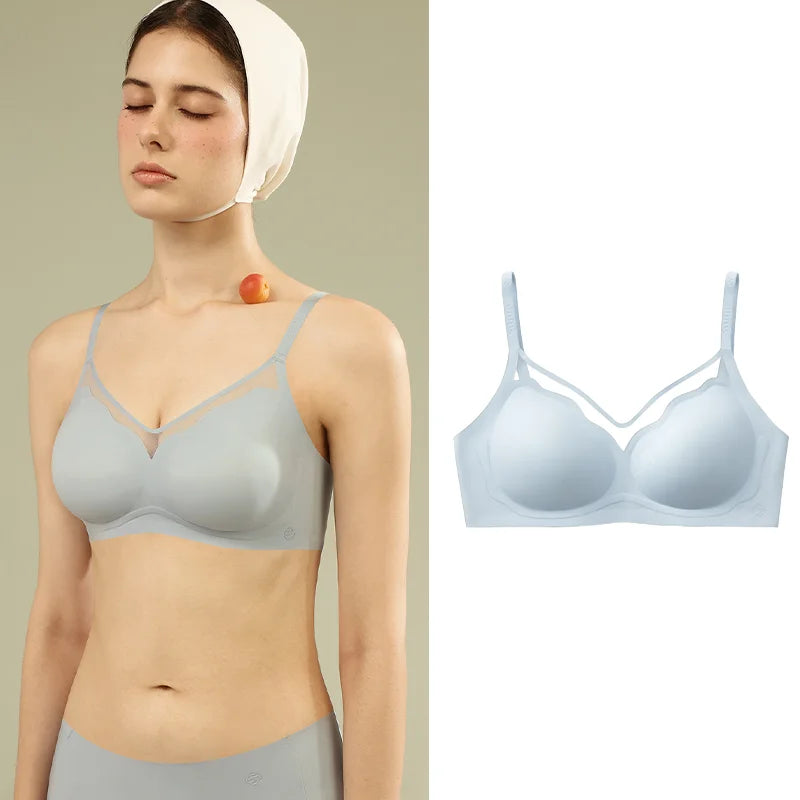 Push Up Bra Wireless Seamless Bra - Breathable Everyday Supportive Bralette