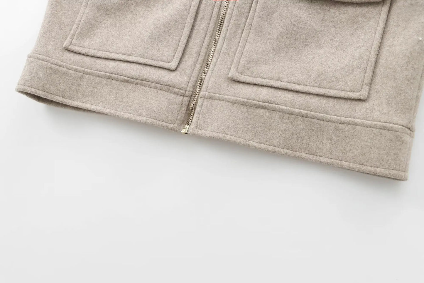 Women's Zipper Jacket - Casual Long Sleeve Coat With Pocket | Lightweight Winter Outerwear
