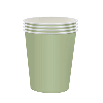 Sage Green Jungle Safari Party Supplies - Disposable Tableware Set for Baby Shower - ZOOMNSTORE