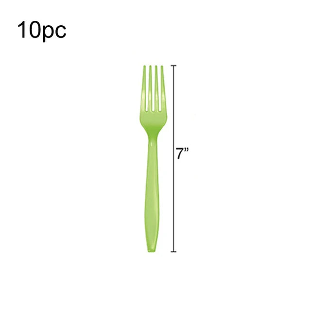 Sage Green Jungle Safari Party Supplies - Disposable Tableware Set for Baby Shower - ZOOMNSTORE