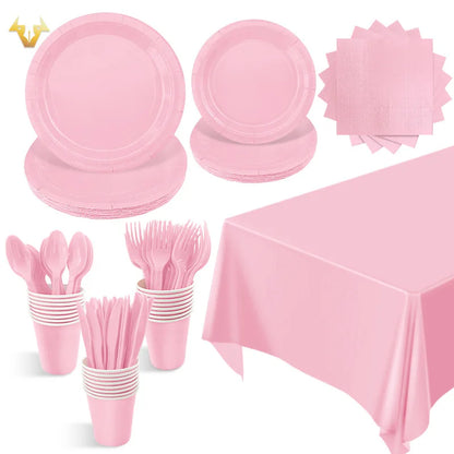 Sage Green Jungle Safari Party Supplies - Disposable Tableware Set for Baby Shower - ZOOMNSTORE
