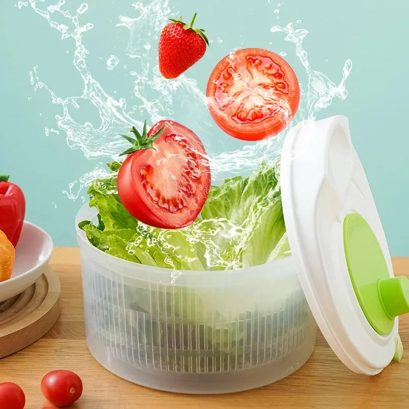 Salad Spinner - Leafy Greens Washer  Dryer Tool - ZOOMNSTORE