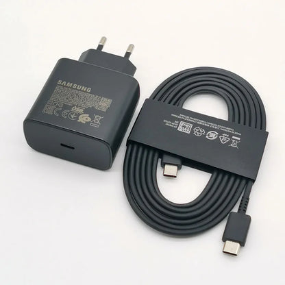 Samsung 45w Charger Super Fast Charge Adapter 1.8M Type C For Galaxy S24 S23 S22 S21 S20 Note 20 Ultra 10 Z Flip Fold 6 5 4 3 2 - ZOOMNSTORE