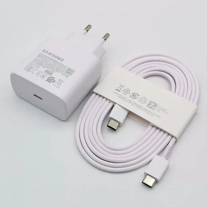 Samsung 45w Charger Super Fast Charge Adapter 1.8M Type C For Galaxy S24 S23 S22 S21 S20 Note 20 Ultra 10 Z Flip Fold 6 5 4 3 2 - ZOOMNSTORE