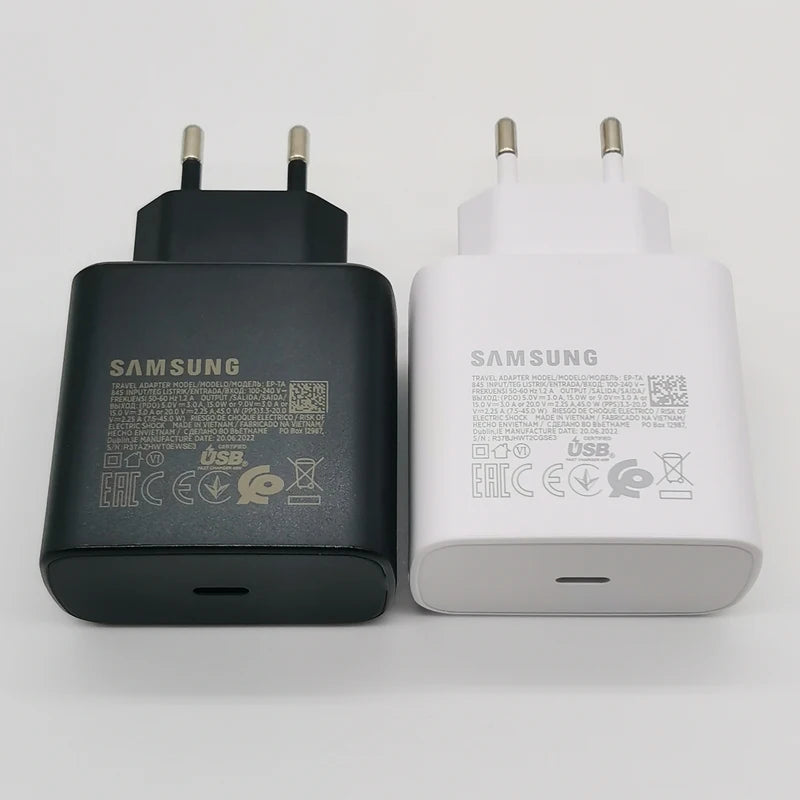 Samsung 45w Charger Super Fast Charge Adapter 1.8M Type C For Galaxy S24 S23 S22 S21 S20 Note 20 Ultra 10 Z Flip Fold 6 5 4 3 2 - ZOOMNSTORE