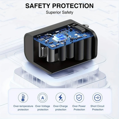 2Pack 45W For Samsung Super Fast Charger Block &6.6FT USBC Cable For Galaxy S24 Ultra/S24+/S23 S22 S21 Ultra/Plus, IPad Pro/Air - ZOOMNSTORE