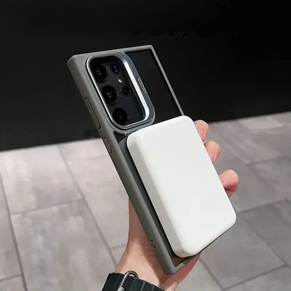 MagSafe Clear Case for Samsung Galaxy S25 S24 S23 S22 Ultra - Shockproof Magnetic Wireless Charging Cover - ZOOMNSTORE