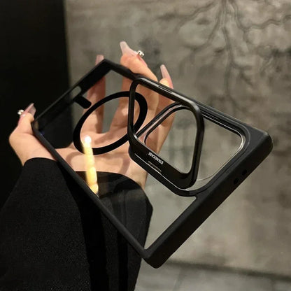 MagSafe Clear Case for Samsung Galaxy S25 S24 S23 S22 Ultra - Shockproof Magnetic Wireless Charging Cover - ZOOMNSTORE