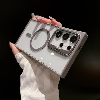 MagSafe Clear Case for Samsung Galaxy S25 S24 S23 S22 Ultra - Shockproof Magnetic Wireless Charging Cover - ZOOMNSTORE