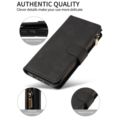 Samsung Galaxy Phone Case - Artificial Leather Clamshell Wallet for S24 S23 S22 S21 - ZOOMNSTORE