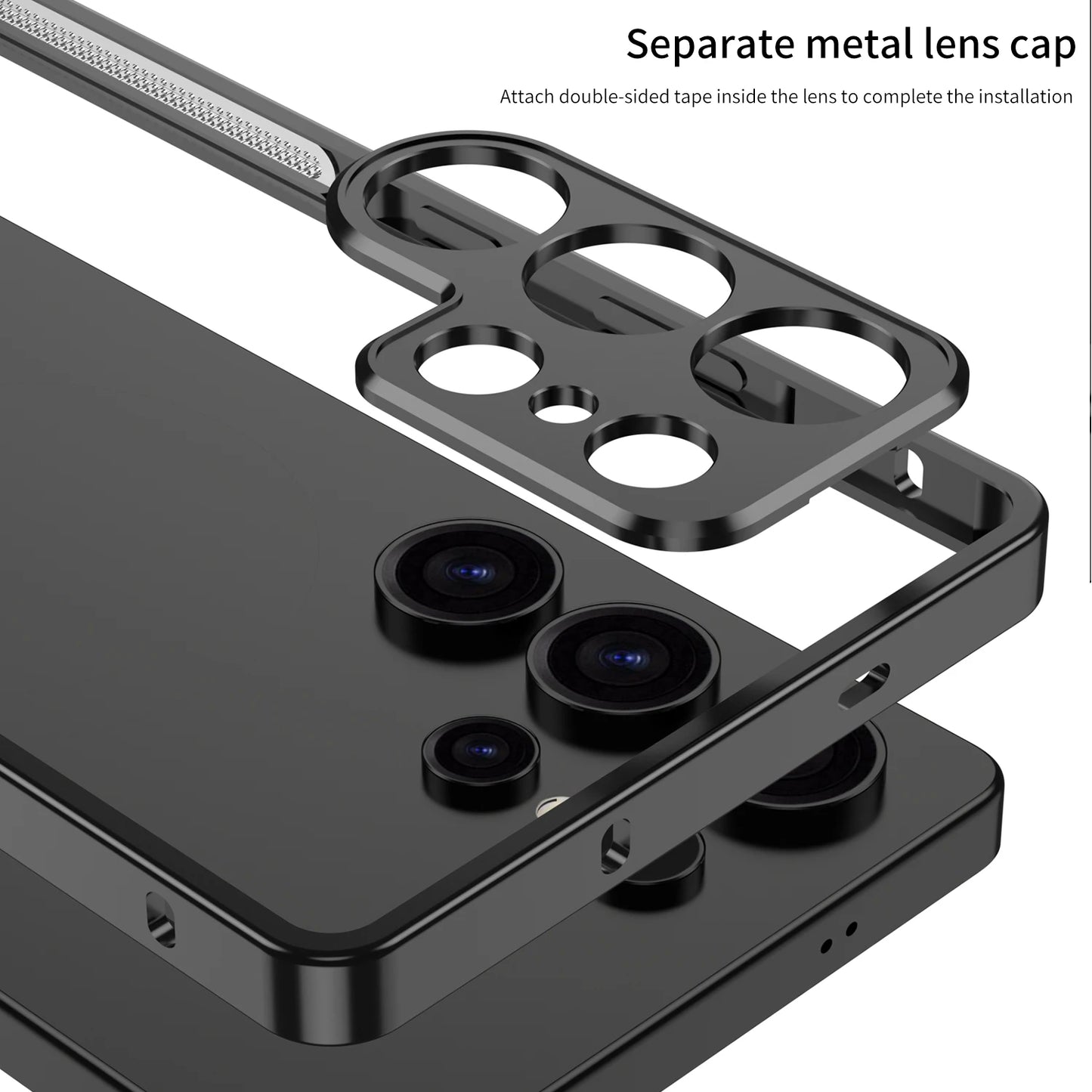 Aviation Aluminum Bumper Case for Samsung Galaxy S25S24S23 Ultra - Shockproof Metal Lens Cover - ZOOMNSTORE