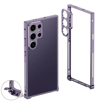 Aviation Aluminum Bumper Case for Samsung Galaxy S25S24S23 Ultra - Shockproof Metal Lens Cover - ZOOMNSTORE