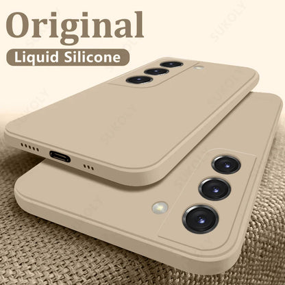 Shockproof Liquid Silicone Case for Samsung Galaxy S24S23S22S25 UltraFEA56A55A53A54A16A17 5G - ZOOMNSTORE