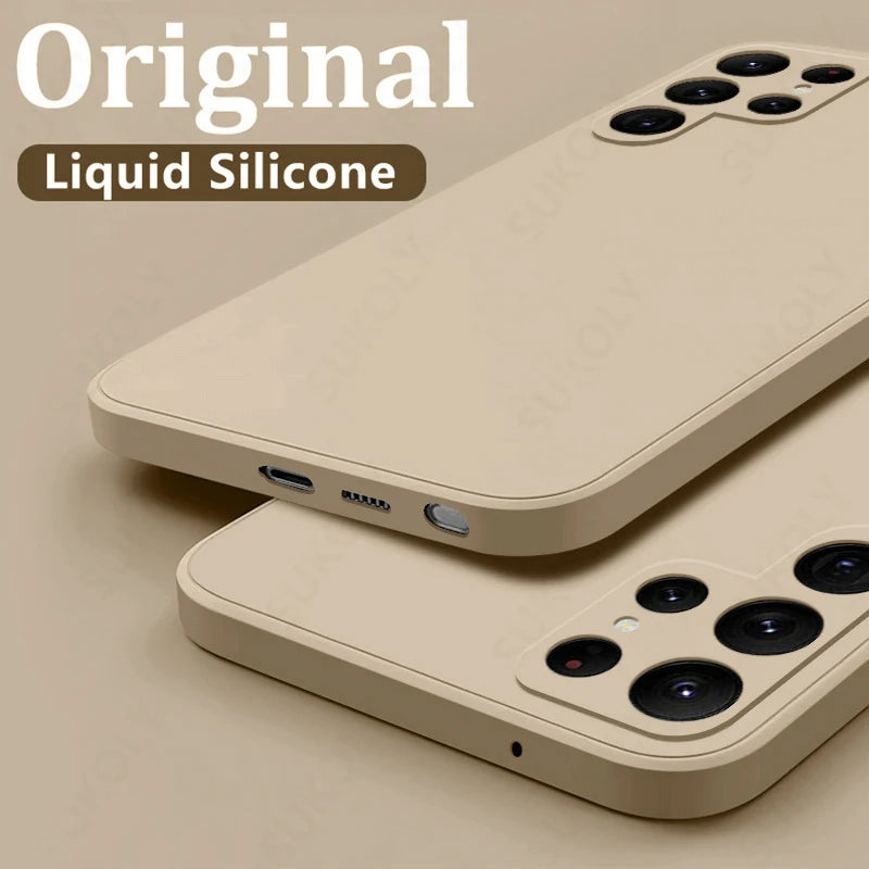 Shockproof Liquid Silicone Case for Samsung Galaxy S24S23S22S25 UltraFEA56A55A53A54A16A17 5G - ZOOMNSTORE