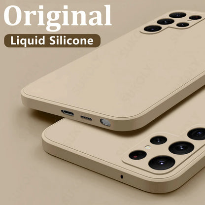 Shockproof Liquid Silicone Case for Samsung Galaxy S24S23S22S25 UltraFEA56A55A53A54A16A17 5G - ZOOMNSTORE