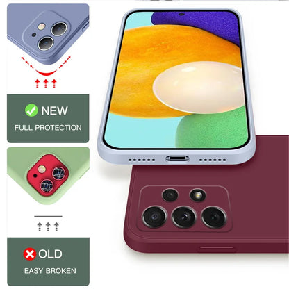 Shockproof Liquid Silicone Case for Samsung Galaxy S24S23S22S25 UltraFEA56A55A53A54A16A17 5G - ZOOMNSTORE