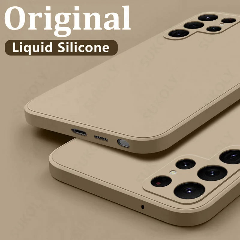 Shockproof Liquid Silicone Case for Samsung Galaxy S24S23S22S25 UltraFEA56A55A53A54A16A17 5G - ZOOMNSTORE