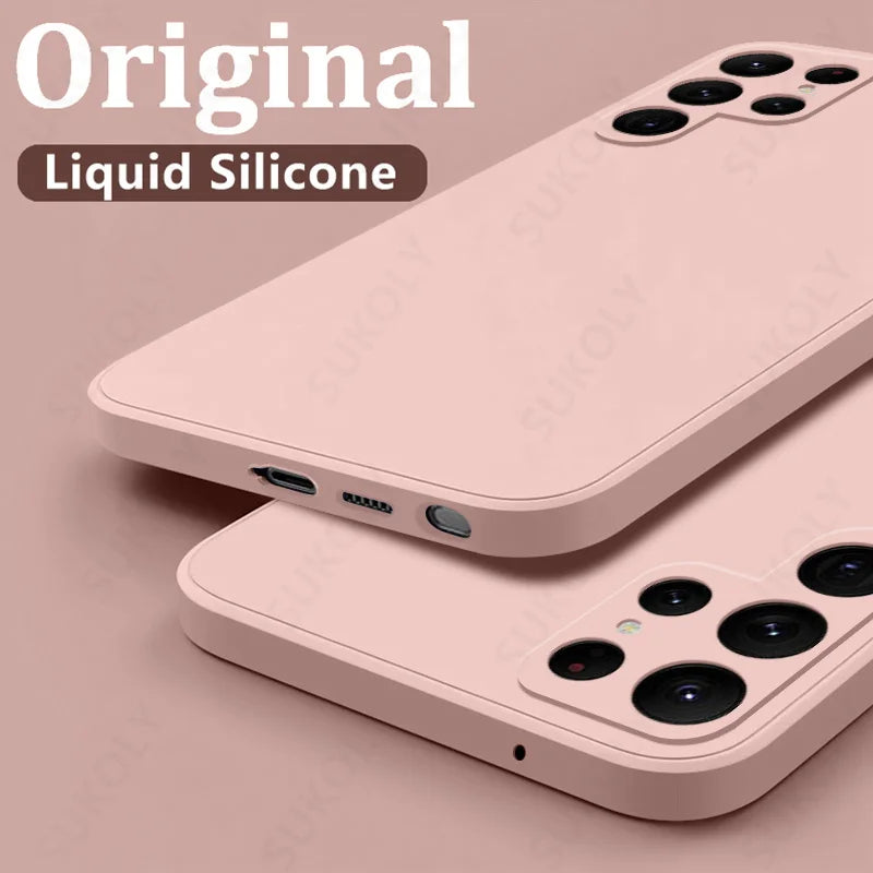 Shockproof Liquid Silicone Case for Samsung Galaxy S24S23S22S25 UltraFEA56A55A53A54A16A17 5G - ZOOMNSTORE